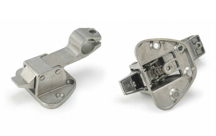 歐拓生產(chǎn)不銹鋼雙聯(lián)動(dòng)A款半圓拉手座,不銹鋼蒸飯柜把手座